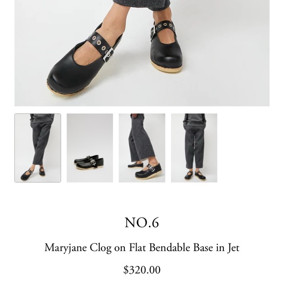 NO.6
Never worn - Maryjane Clog on Flat Bendable Base in Jet - Picture 9 of 10